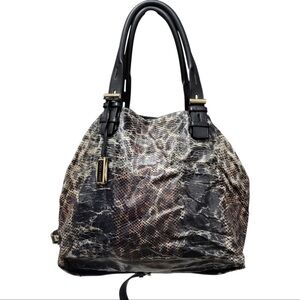 Jimmy Choo Snakeskin Large Tote Shoulder Bag